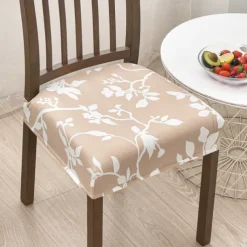 Stretch Dining Chair Seat Covers Set Soft Removable Washable Seat Covers for Dining Chairs, Dining Room Seat Cover Slipcover Protector