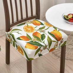 Stretch Dining Chair Seat Covers Set Soft Removable Washable Seat Covers for Dining Chairs, Dining Room Seat Cover Slipcover Protector