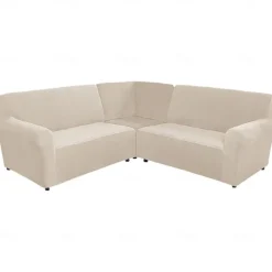 Stretch velvet 5-seater L-shaped sofa cover Solid color all-inclusive private seat pie corner L-shaped sofa cover