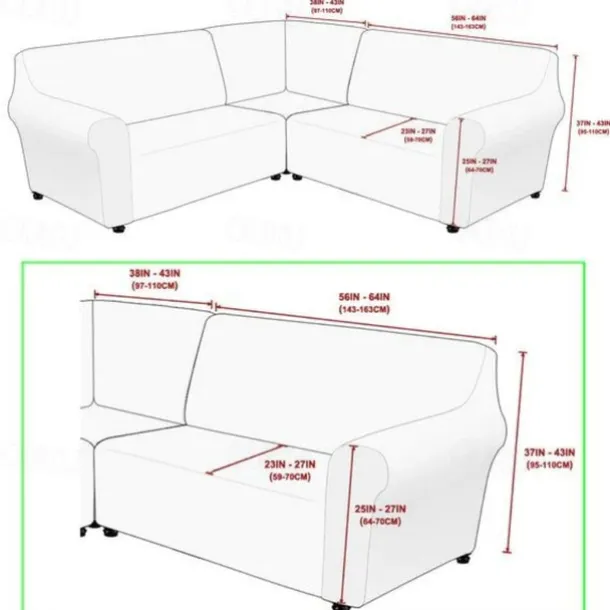 Stretch velvet 5-seater L-shaped sofa cover Solid color all-inclusive private seat pie corner L-shaped sofa cover