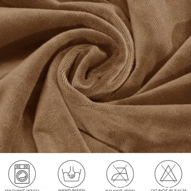 Stretch velvet 5-seater L-shaped sofa cover Solid color all-inclusive private seat pie corner L-shaped sofa cover