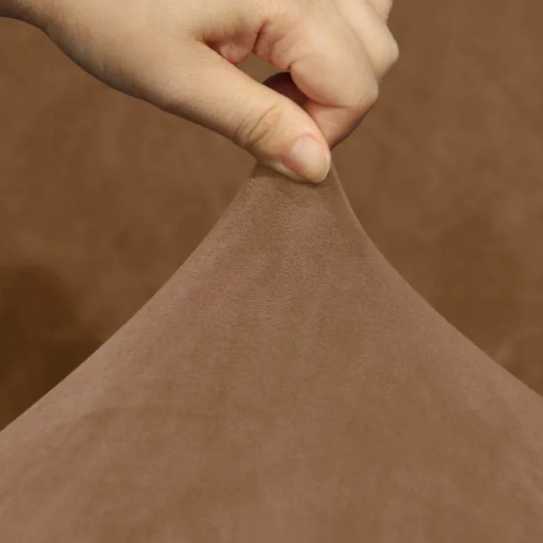 Stretch velvet 5-seater L-shaped sofa cover Solid color all-inclusive private seat pie corner L-shaped sofa cover