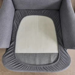 Stretch Wing Chair Slipcover with Seat Cover Spandex Sofa Covers Wingback Armchair Covers Solid Furniture Protector for Living Room Strandmon Chair Cover