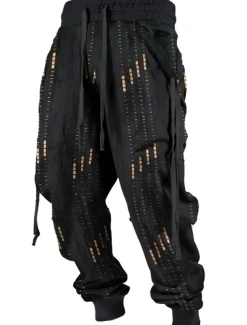 Stripe Casual Men's 3D Print Sweatpants Joggers Pants Trousers Outdoor Street Casual Daily Polyester Black Navy Blue Brown S M L Mid Waist Elasticity Pants