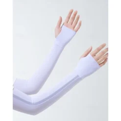 Striped Sun Protection Ice Sleeves Summer Outdoor Cycling Running Arm Sleeves Breathable Ice Sleeves