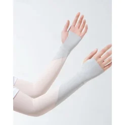 Striped Sun Protection Ice Sleeves Summer Outdoor Cycling Running Arm Sleeves Breathable Ice Sleeves