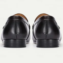 Stylish Brown Leather Loafers with Stitching Detail for Men | Perfect for Casual and Business Casual