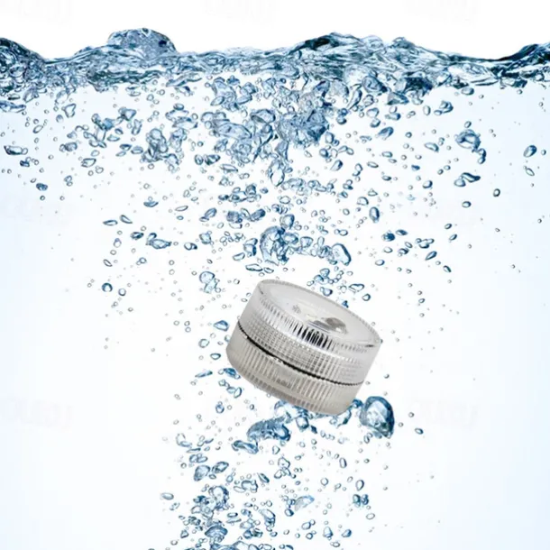 Submersible LED Lights 10pcs LED RGB Waterproof Underwater Light Remote Controller Outdoor Battery Submersible Light For Wedding Tub Pond Pool Bathtub Aquarium Party Vase Decoration