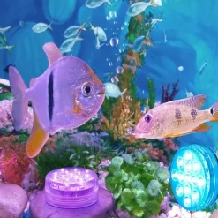 Submersible LED Pool Light, RGB Color Changing 13-LED Magnetic - Wireless Remote Control, Waterproof for Pool, Aquarium, Bathtub Decor, Parties, Holidays, Garden Fountain