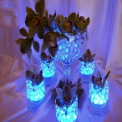 Submersible Pool LED Light with Remote RGB Aquarium Diving Light Battery Powered 3LED Underwater Light Wedding Pond Pool Bathtub Aquarium Party Vase Decoration 1PC