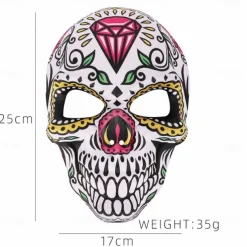 Sugar Skull Halloween Mask Halloween Adults' Men's Women's Halloween Carnival Day of the Dead Easy Halloween Costumes Dress Up