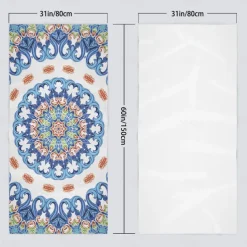 Summer Beach Towel Quick-Drying Tropical Bohemian Rainforest Sea Turtle Plant Towel Soft and Quick-Drying Beach Towel Super Absorbent Soft Microfiber Sand Pool Bath Outdoor Travel Towel