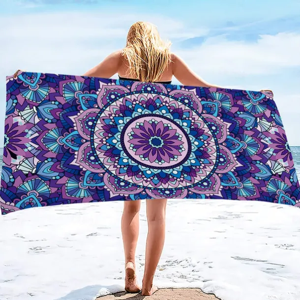 Summer Beach Towel Quick-Drying Tropical Bohemian Rainforest Sea Turtle Plant Towel Soft and Quick-Drying Beach Towel Super Absorbent Soft Microfiber Sand Pool Bath Outdoor Travel Towel