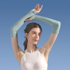 Summer Sun Protection Sleeves Anti-ultraviolet Ice Silk Gloves Cycling Ice Sleeves Women's Outdoor Sports Sleeves Finger Sun Sleeves