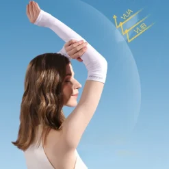 Summer Sun Protection Sleeves Anti-ultraviolet Ice Silk Gloves Cycling Ice Sleeves Women's Outdoor Sports Sleeves Finger Sun Sleeves