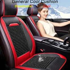 Summer Wood Beads Car Cushion Breathable Beads Car Seat Cushion Single Seat Four Seasons General Cool Cushion Single Piece