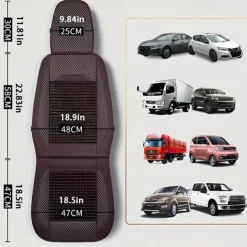 Summer Wood Beads Car Cushion Breathable Beads Car Seat Cushion Single Seat Four Seasons General Cool Cushion Single Piece