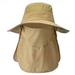Sun Hat Bucket Hat Boonie hat Sun Hat with Neck Flap UV Protection Summer Spring Drawstring Wide Brim Unisex Fishing Activity