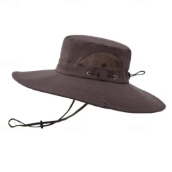 Sun Hat Bucket Hat Boonie hat Waterproof UV Protection Summer Spring Drawstring Wide Brim Men's Fishing Activity