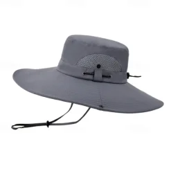 Sun Hat Bucket Hat Boonie hat Waterproof UV Protection Summer Spring Drawstring Wide Brim Men's Fishing Activity