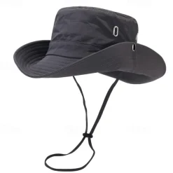 Sun Hat Bucket Hat Boonie hat Sunscreen UV Protection Summer Spring Drawstring Wide Brim Unisex Fishing Activity