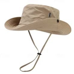 Sun Hat Bucket Hat Boonie hat Sunscreen UV Protection Summer Spring Drawstring Wide Brim Unisex Fishing Activity