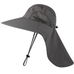 Sun Hat Bucket Hat Fishing Hat Hat with Neck Flap Cover Packable Waterproof Summer Wide Brim Men's Fishing Activity