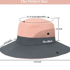 Sun Hat Bucket Hat Fishing Hat Hat Waterproof Portable UV Sun Protection Summer Men's Women's Fishing Activity