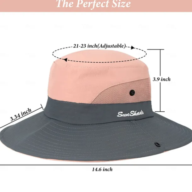 Sun Hat Bucket Hat Fishing Hat Hat Waterproof Portable UV Sun Protection Summer Men's Women's Fishing Activity