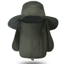 Sun Hat Bucket Hat Hat with Neck Face Flap Cover Packable Anti-Mosquito Summer Spring Wide Brim