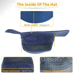 Sun Hat Fishing Hat Hat Packable UPF50+ UV Protection Summer Wide Brim Men's Women's