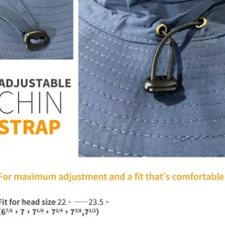 Sun Hat Fishing Hat Hat Packable UPF50+ UV Protection Summer Wide Brim Men's Women's