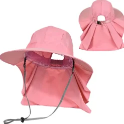 Sun Hat Fishing Hat Hiking Hat Hat Portable UV Sun Protection UPF50+ Summer Wide Brim with Neck Flap Women's Fishing Activity