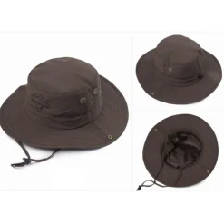 Sun Hat Fishing Hat Hiking Hat Hat Portable UV Sun Protection Sunscreen Summer Spring Autumn / Fall Wide Brim Men's Women's Camping / Hiking Activity