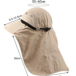 Sun Hat Fishing Hat Hiking Hat Hat UV Sun Protection Sunscreen Anti-Mosquito Summer Spring Wide Brim with Neck Flap Men's Women's Fishing Activity