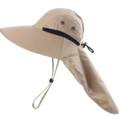 Sun Hat Fishing Hat Hiking Hat Hat UV Sun Protection Sunscreen Anti-Mosquito Summer Spring Wide Brim with Neck Flap Men's Women's Fishing Activity