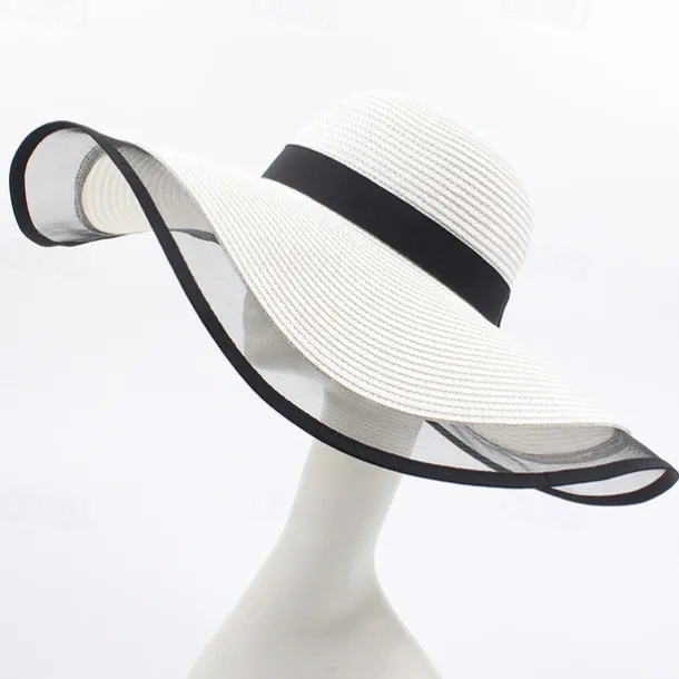 Sun Hat Summer Womens Wide Brim Beach Hat, UV Protection Mesh Sun Hat for Face Shield, Sunshade Cap for Outdoor Travel & Beach