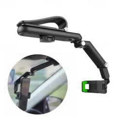 Sun Visor Cell Phone Holder 360° Rotatable Multifunctional Sunvisor Hanging Clip Bracket Cell Phone Mount For 7 Inch Telephone