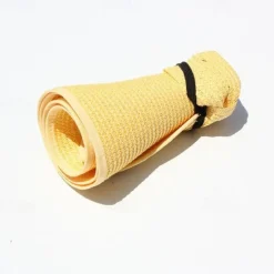 Sun Visor Hats for Women Wide Brim Straw Roll-Up Ponytail Summer Beach Hat UV UPF Packable Foldable Travel Summer