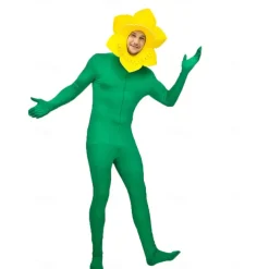 Sunflower Halloween Cosplay Costume Funny Costumes Carnival Costume Cosplay Adults' Men's Women's Carnival Masquerade Mardi Gras Performance Party Halloween Easy Halloween Costumes Dress Up