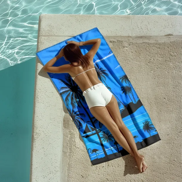 Sunshine and Beach Beach Towel Premium Quality Ultra Soft Absorbent Lightweight Durable Quick Drying Vibrant Design Perfect for Beach Pool Sunbathing Travel Summer Accessory Comfortable and Stylish