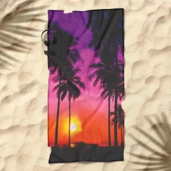 Sunshine and Beach Beach Towel Premium Quality Ultra Soft Absorbent Lightweight Durable Quick Drying Vibrant Design Perfect for Beach Pool Sunbathing Travel Summer Accessory Comfortable and Stylish
