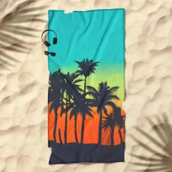 Sunshine and Beach Beach Towel Premium Quality Ultra Soft Absorbent Lightweight Durable Quick Drying Vibrant Design Perfect for Beach Pool Sunbathing Travel Summer Accessory Comfortable and Stylish