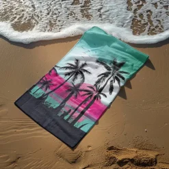 Sunshine and Beach Beach Towel Premium Quality Ultra Soft Absorbent Lightweight Durable Quick Drying Vibrant Design Perfect for Beach Pool Sunbathing Travel Summer Accessory Comfortable and Stylish