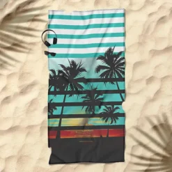 Sunshine and Beach Beach Towel Premium Quality Ultra Soft Absorbent Lightweight Durable Quick Drying Vibrant Design Perfect for Beach Pool Sunbathing Travel Summer Accessory Comfortable and Stylish
