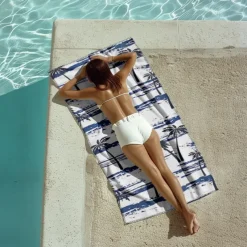 Sunshine and Beach Beach Towel Premium Quality Ultra Soft Absorbent Lightweight Durable Quick Drying Vibrant Design Perfect for Beach Pool Sunbathing Travel Summer Accessory Comfortable and Stylish