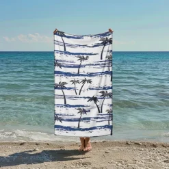 Sunshine and Beach Beach Towel Premium Quality Ultra Soft Absorbent Lightweight Durable Quick Drying Vibrant Design Perfect for Beach Pool Sunbathing Travel Summer Accessory Comfortable and Stylish