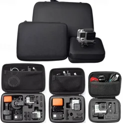 Super Anti-shock Portable Medium Storage Bag for GoPro and Other Sports Action Camera - Black