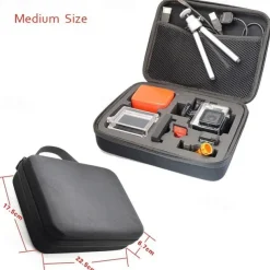 Super Anti-shock Portable Medium Storage Bag for GoPro and Other Sports Action Camera - Black