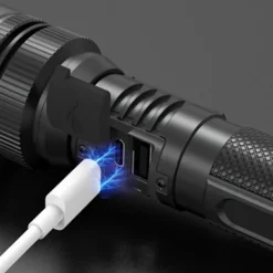 Super Bright Flashlight Long Range High Power Lanterns Flashlights White Laser Digital Display Emergency Flashlight Rechargeable Outdoor Strong Light Torch Camping Lights